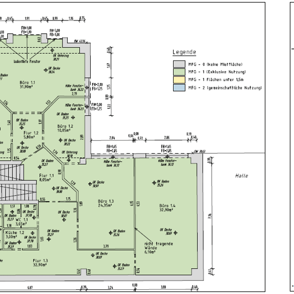 Von der exakten 3D-Punktwolke eines Gebäudeaufmaßes mittels terrestrischem Laserscanning über den annahmenfreien Gebäudegrundriss zur GIF-Flächenermittlung - Vermessungsbüro Reinhardt